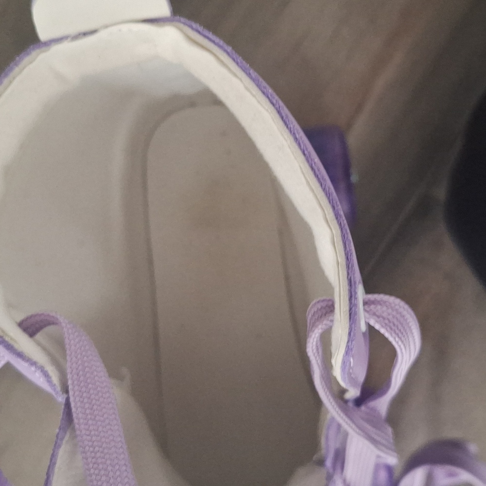Purple Roller Skates with Glitter Wheels - Picture 2 of 4